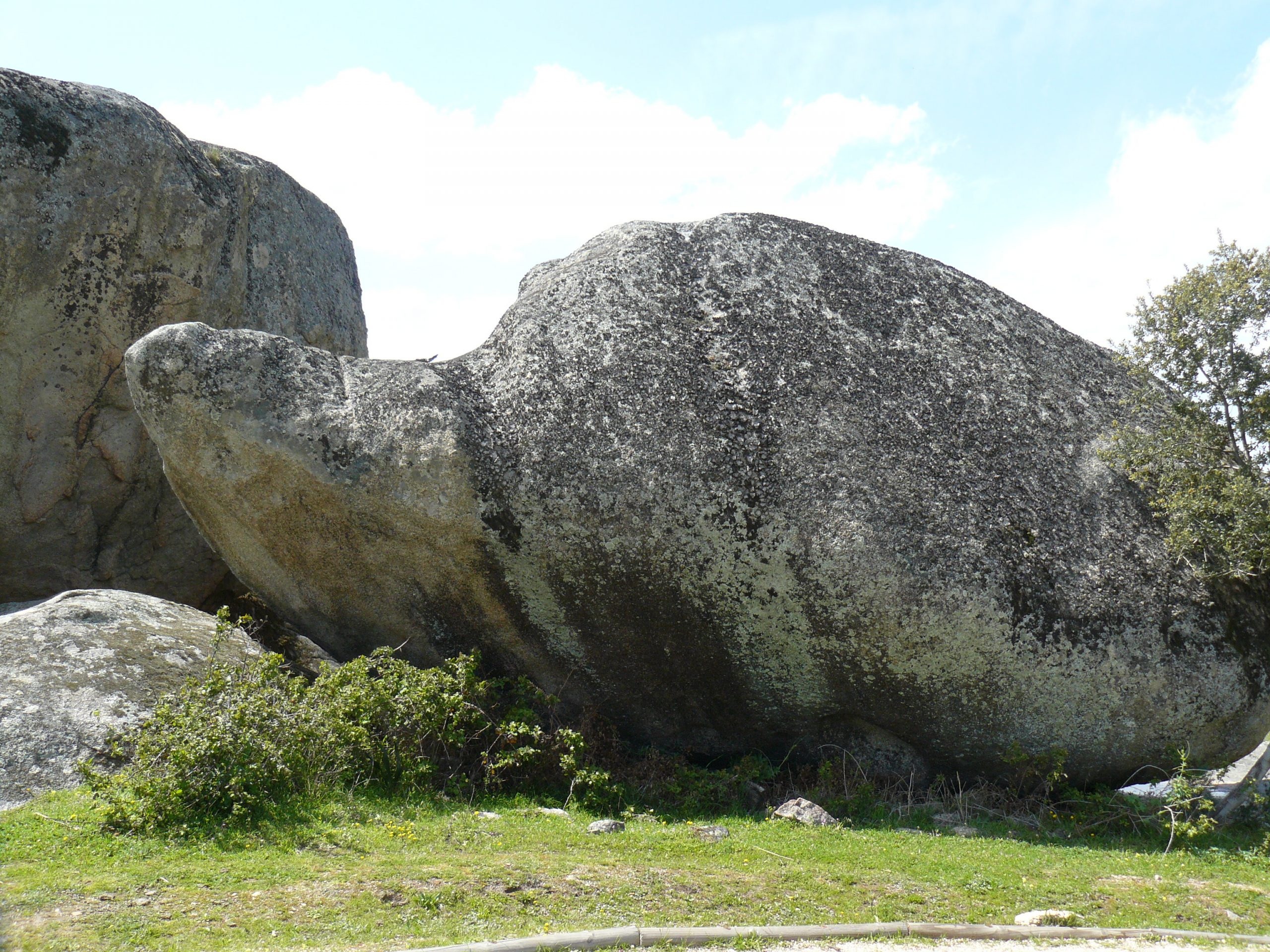 'De Schildpad'; rotsformatie in natuurpark Los Barruecos